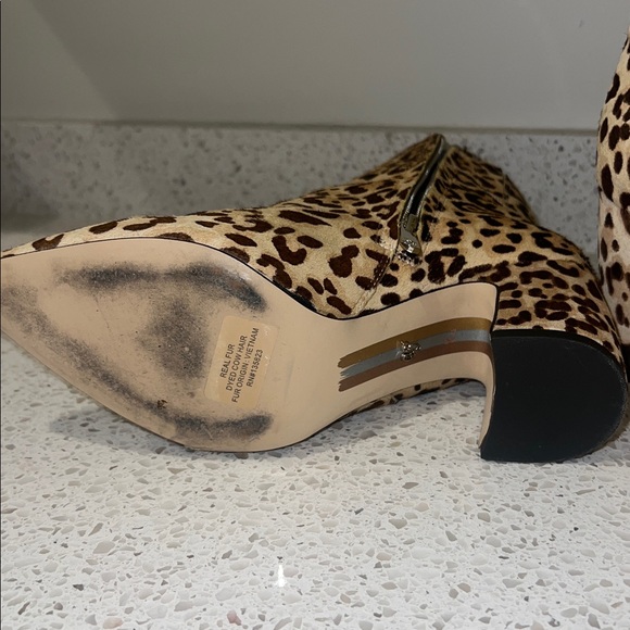 Sam Edelman cowhide leopard print boots - Picture 4 of 5